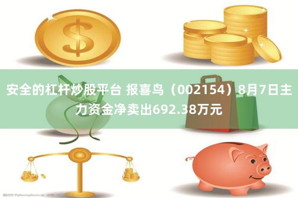 安全的杠杆炒股平台 报喜鸟（002154）8月7日主力资金净卖出692.38万元